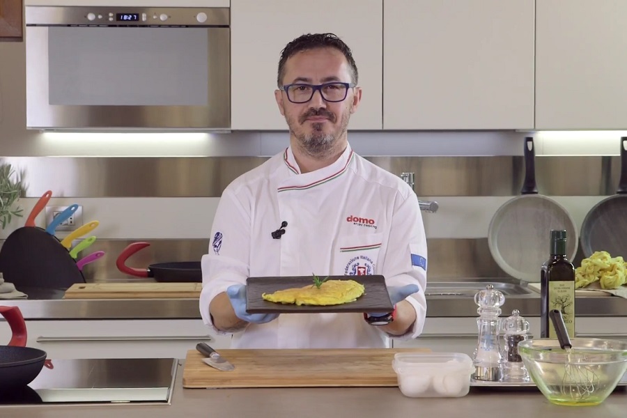 Ricetta frittatina pecorino e guanciale